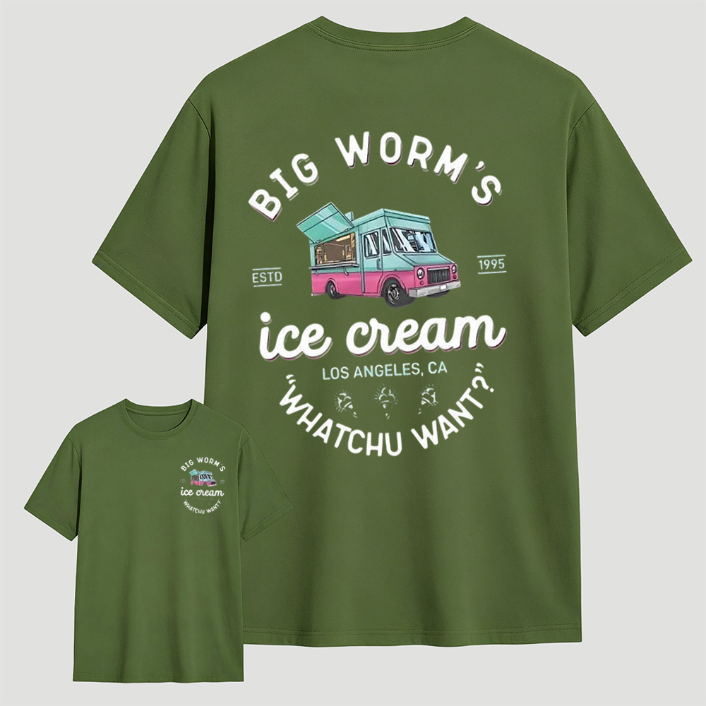 Big Worm's Ice Cream Truck Graphic T-Shirt