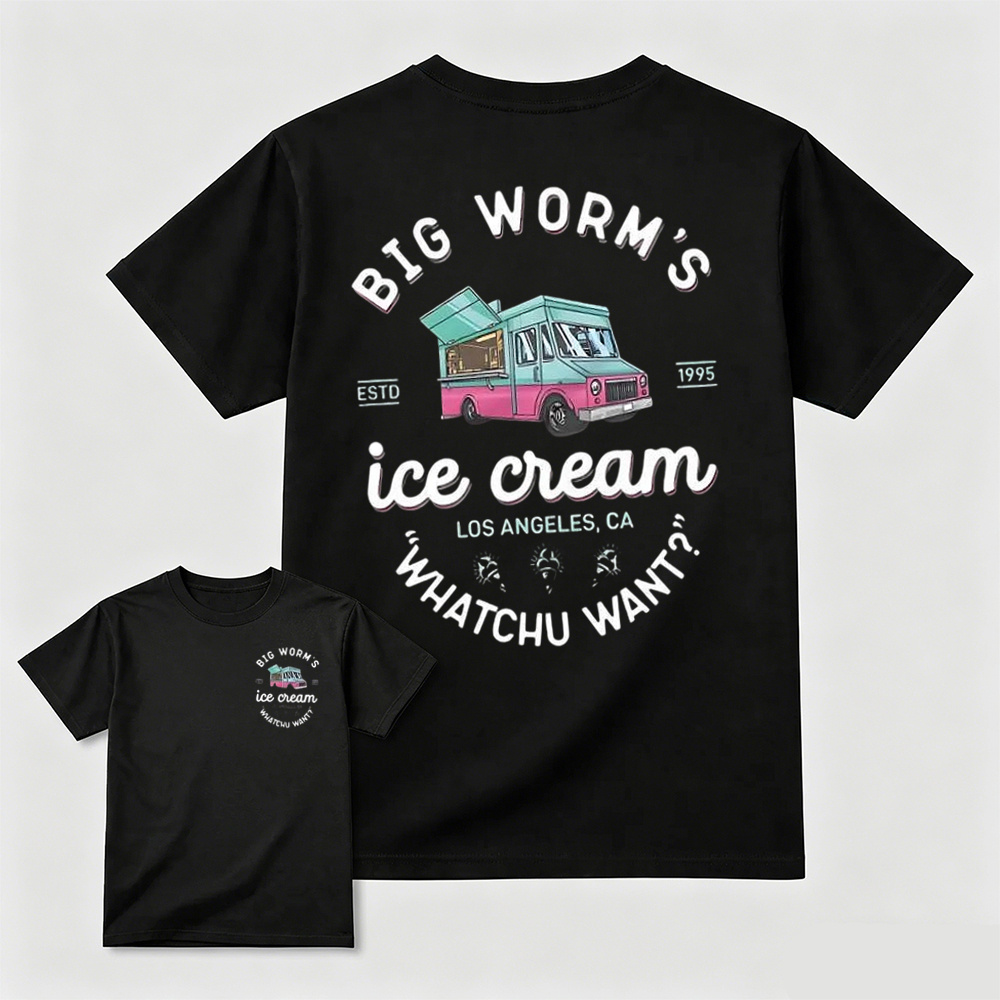 Big Worm's Ice Cream Truck Graphic T-Shirt