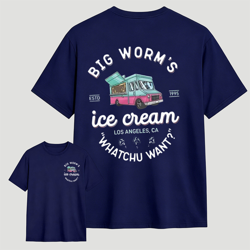 Big Worm's Ice Cream Truck Graphic T-Shirt