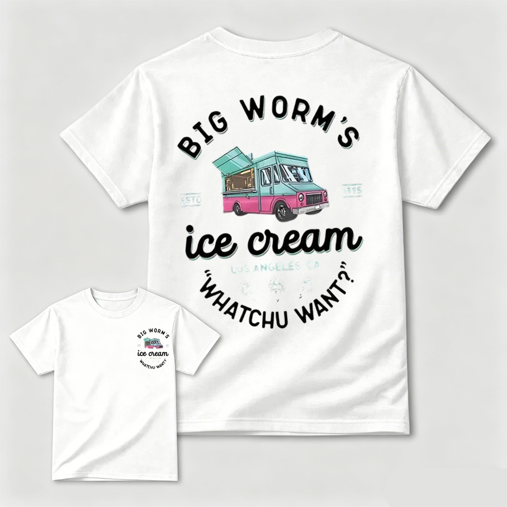 Big Worm's Ice Cream Truck Graphic T-Shirt