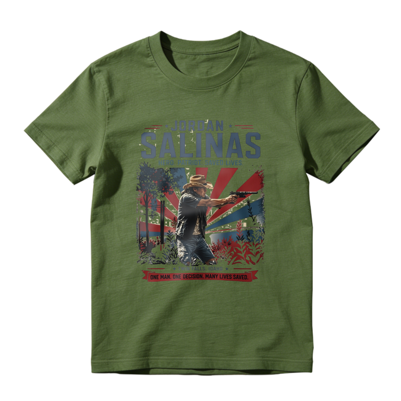 Vintage Salinas Hero Patriot Saved Lives Retro American T-Shirt
