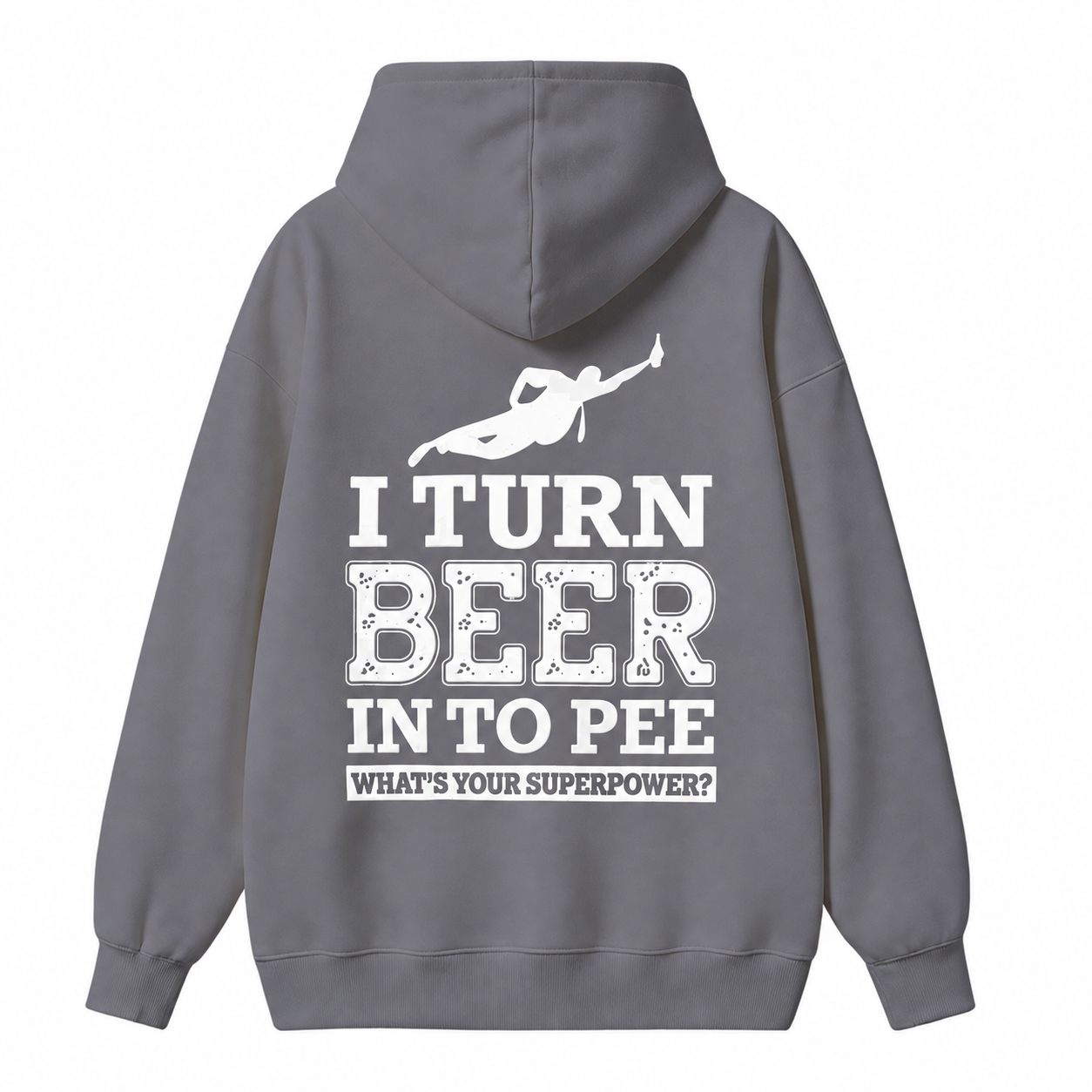 I Turn Beer Into Pee Funny Drinking Humor Graphic Hoodie