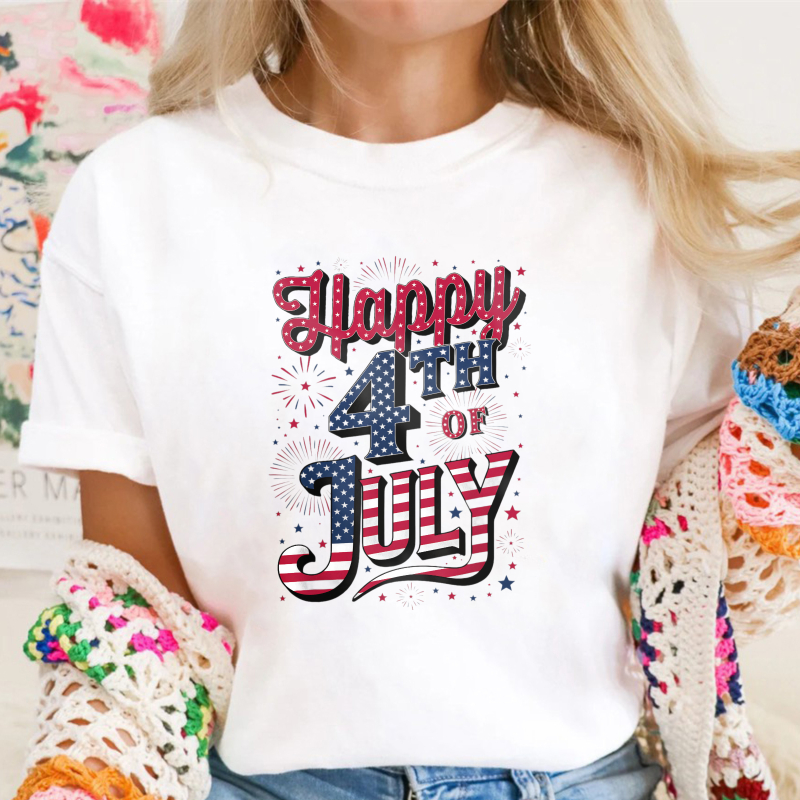 Happy 4th Of July Patriotic Design Unisex Classic T-shirt
