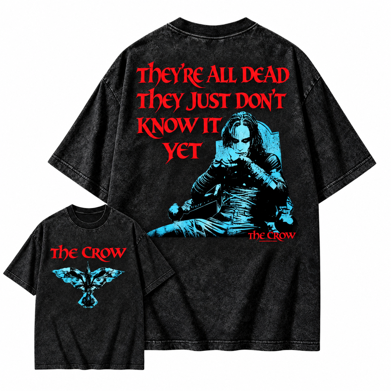The Crow "They're All Dead They Just Don't Know It Yet" Graphic Washed T-shirt