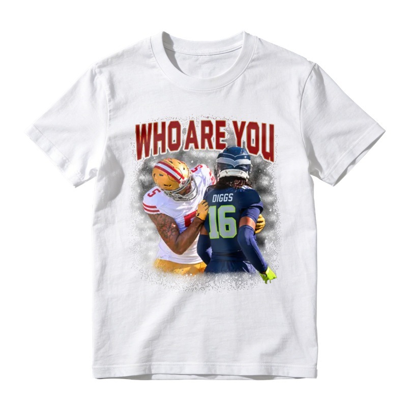 Who Are You Diggs Number 16 Football Player Graphic T-shirt
