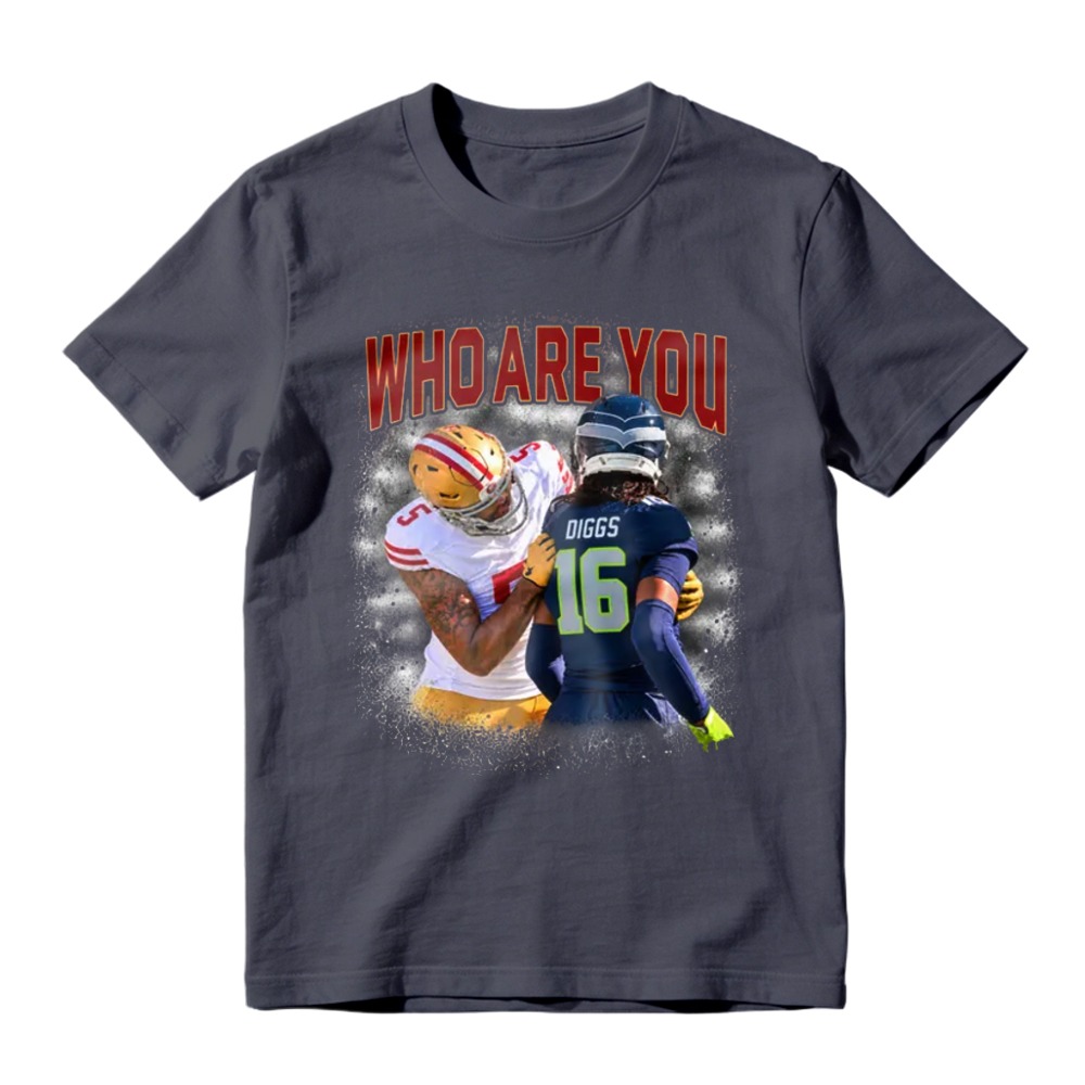 Who Are You Diggs Number 16 Football Player Graphic T-shirt