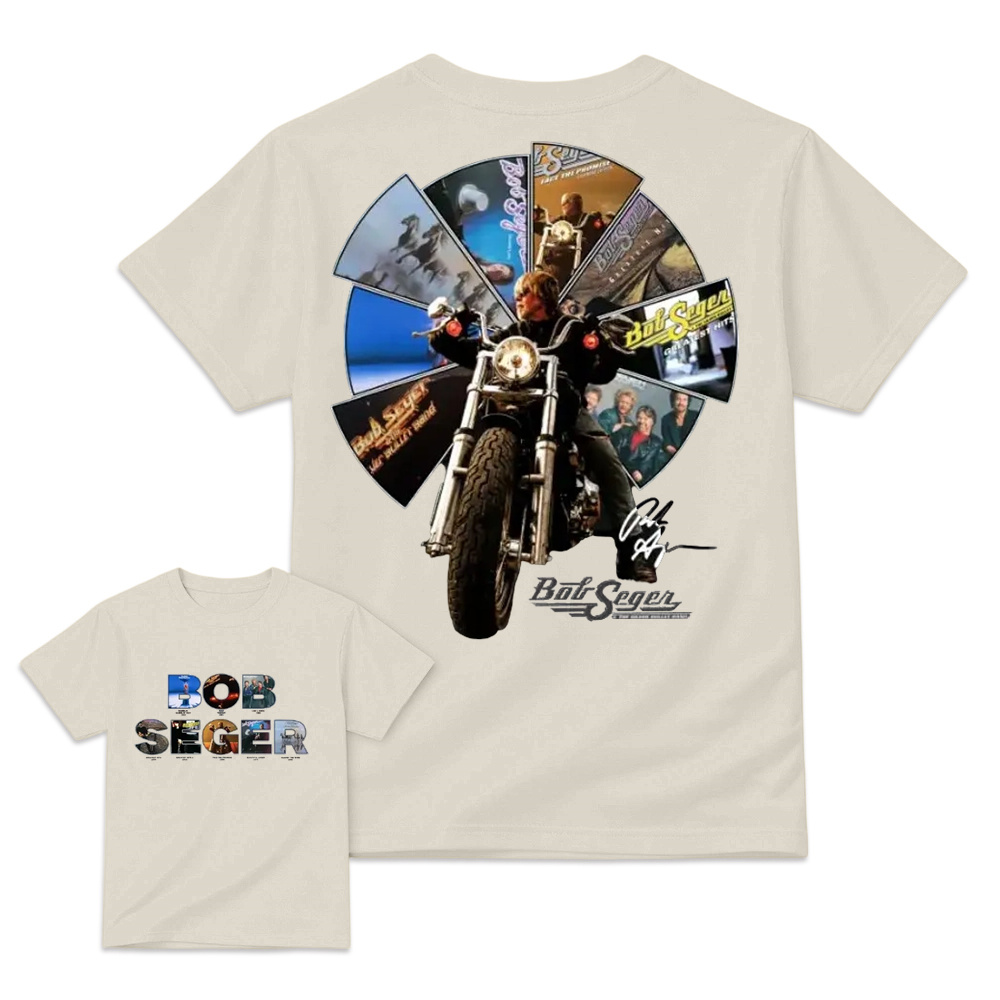 Bob Seger Roll Me Away Motorcycle Rock Band Fans Vintage Graphic T Shirt