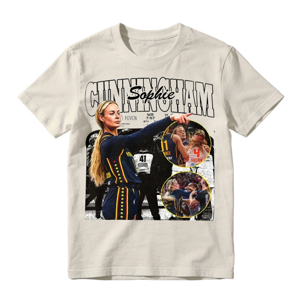 Sophie Cunningham Pointing Meme Retro Graphic T-Shirt
