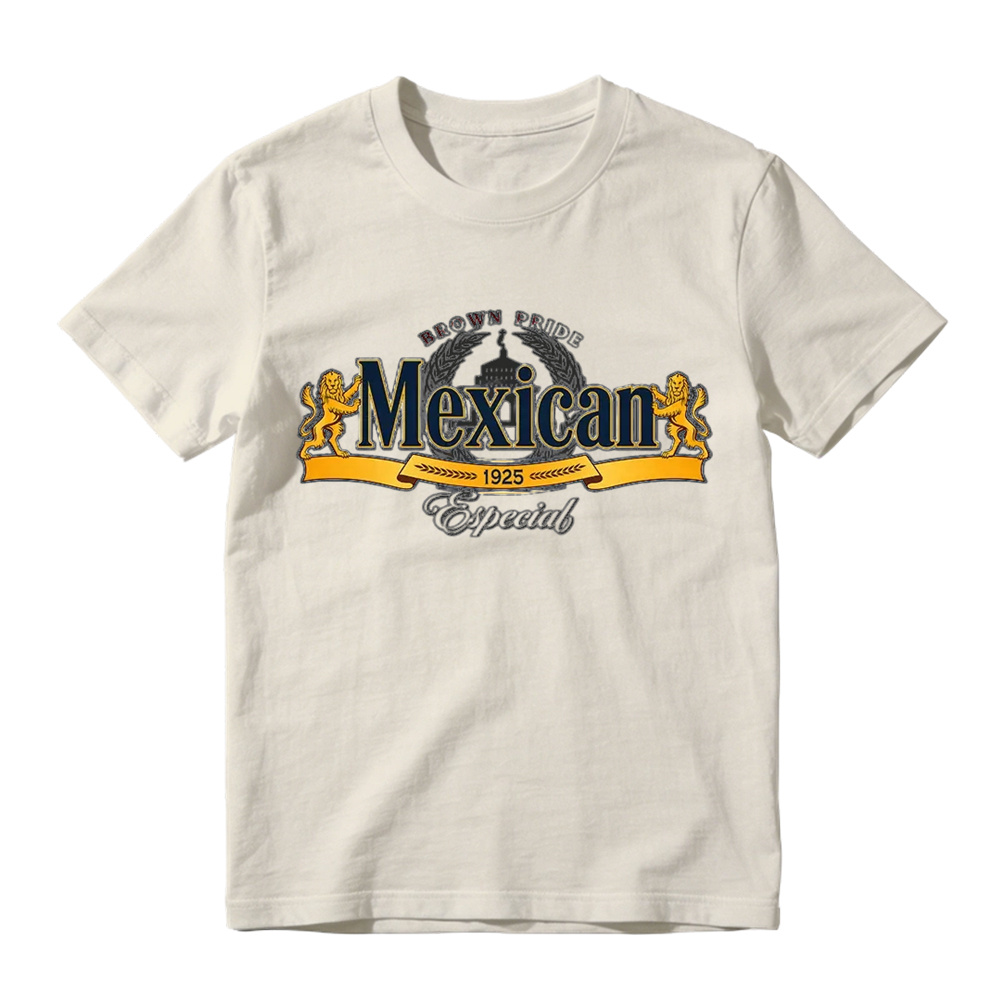 Mexican Especial Beer Inspired Graphic T-Shirt 