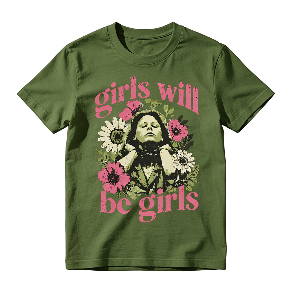 Aileen Wuornos Vintage T-Shirt,Girls Will Be Girls Graphic Tee,Feminist True Crime Tee