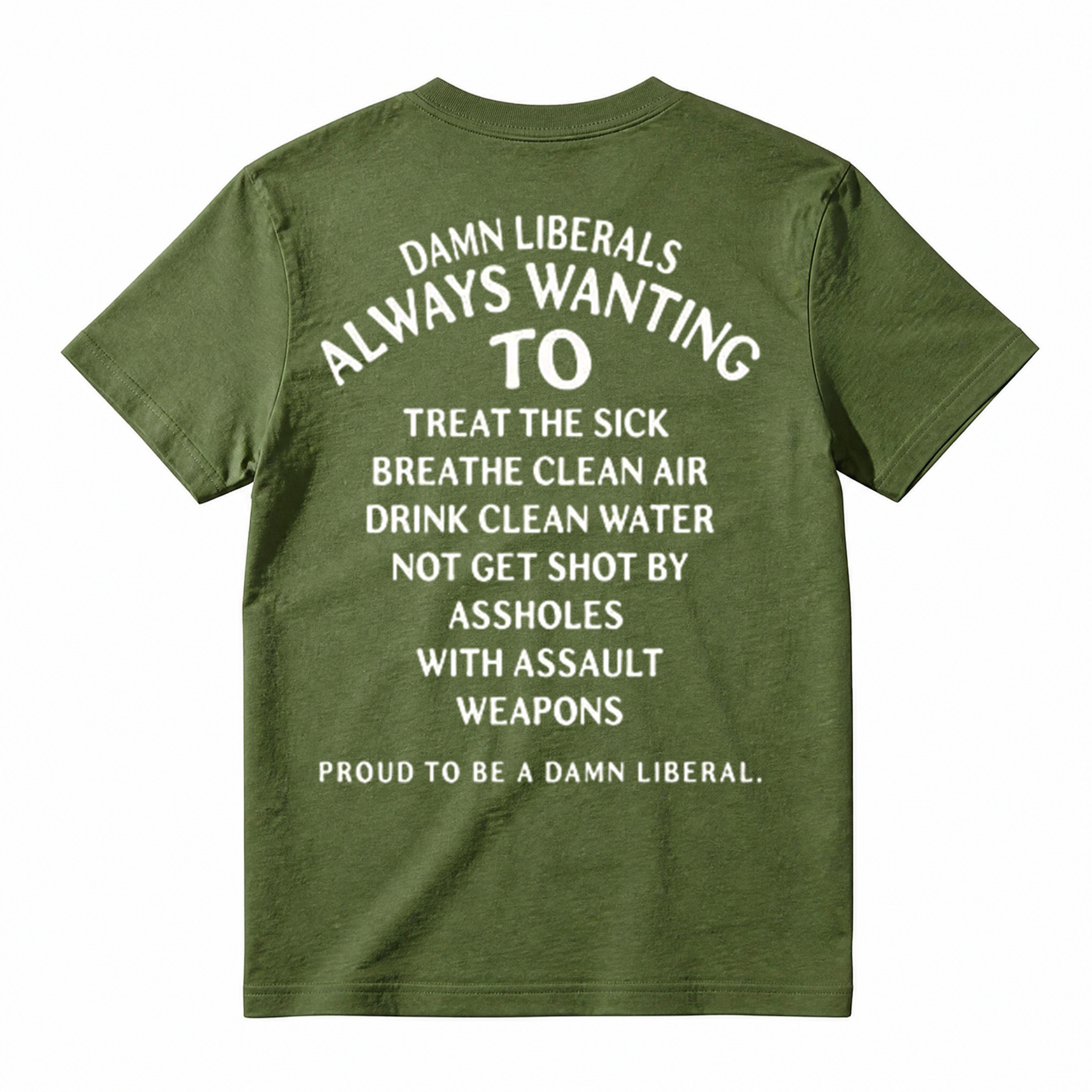 Damn Liberals Always Wanting Political Sarcasm Graphic T-Shirt