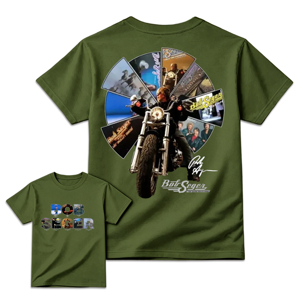 Bob Seger Roll Me Away Motorcycle Rock Band Fans Vintage Graphic T Shirt