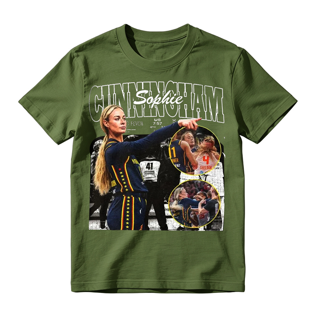 Sophie Cunningham Pointing Meme Retro Graphic T-Shirt