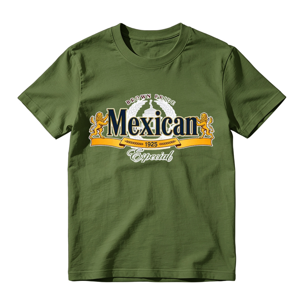 Mexican Especial Beer Inspired Graphic T-Shirt 
