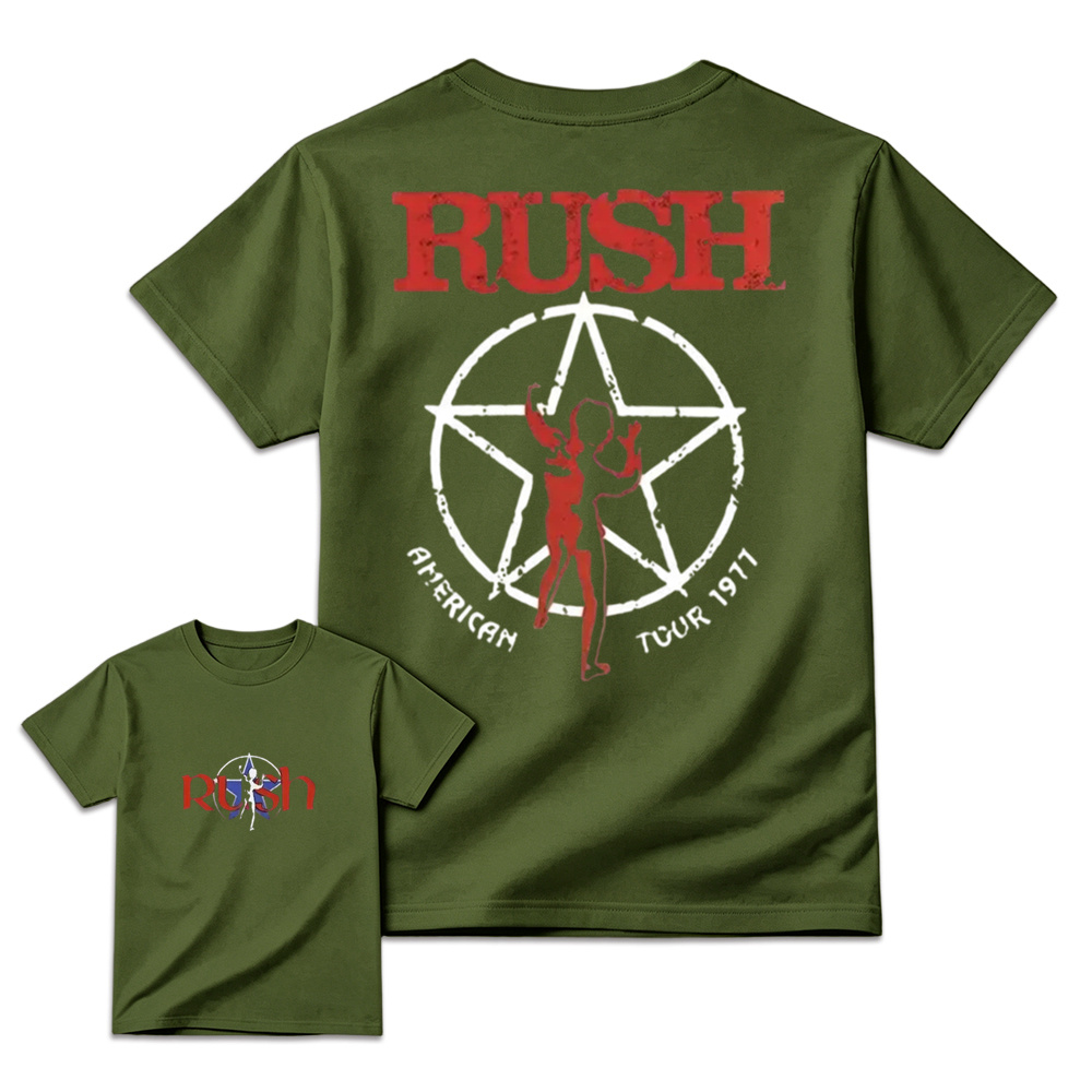 Classic Rock Starman Logo T-Shirt - Vintage Retro Double Sided Concert Graphic Tee