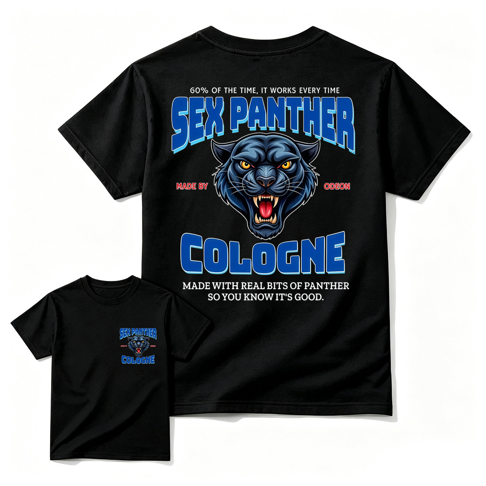 Sex Panther Cologne Funny Retro Movie Graphic T-Shirt