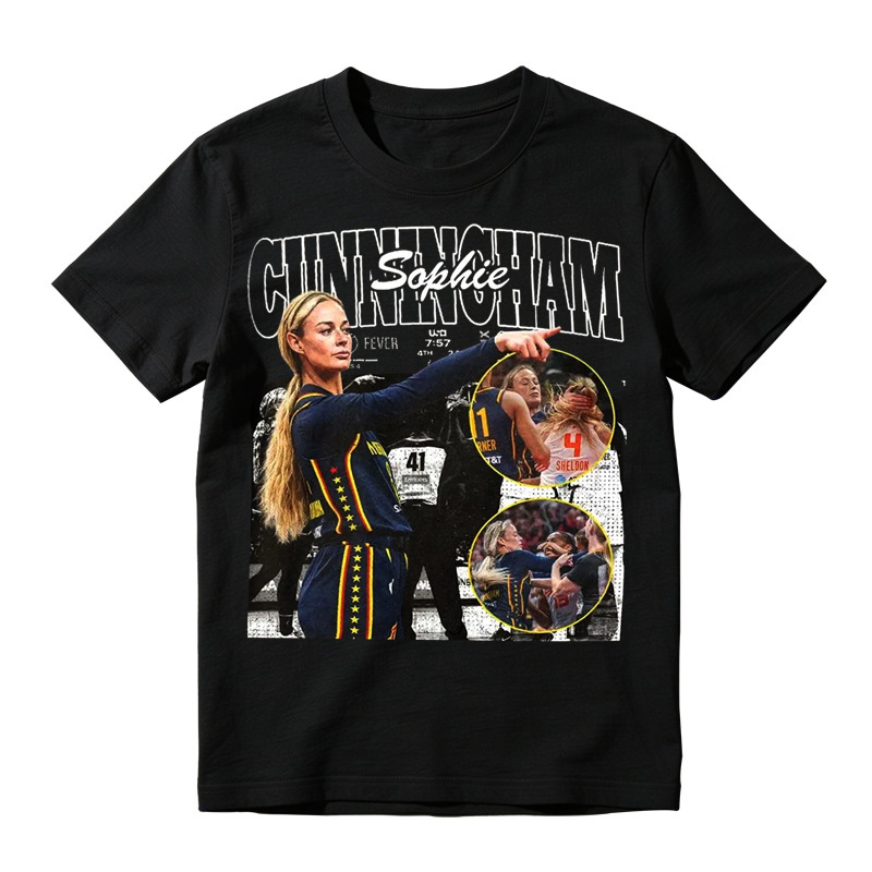 Sophie Cunningham Pointing Meme Retro Graphic T-Shirt