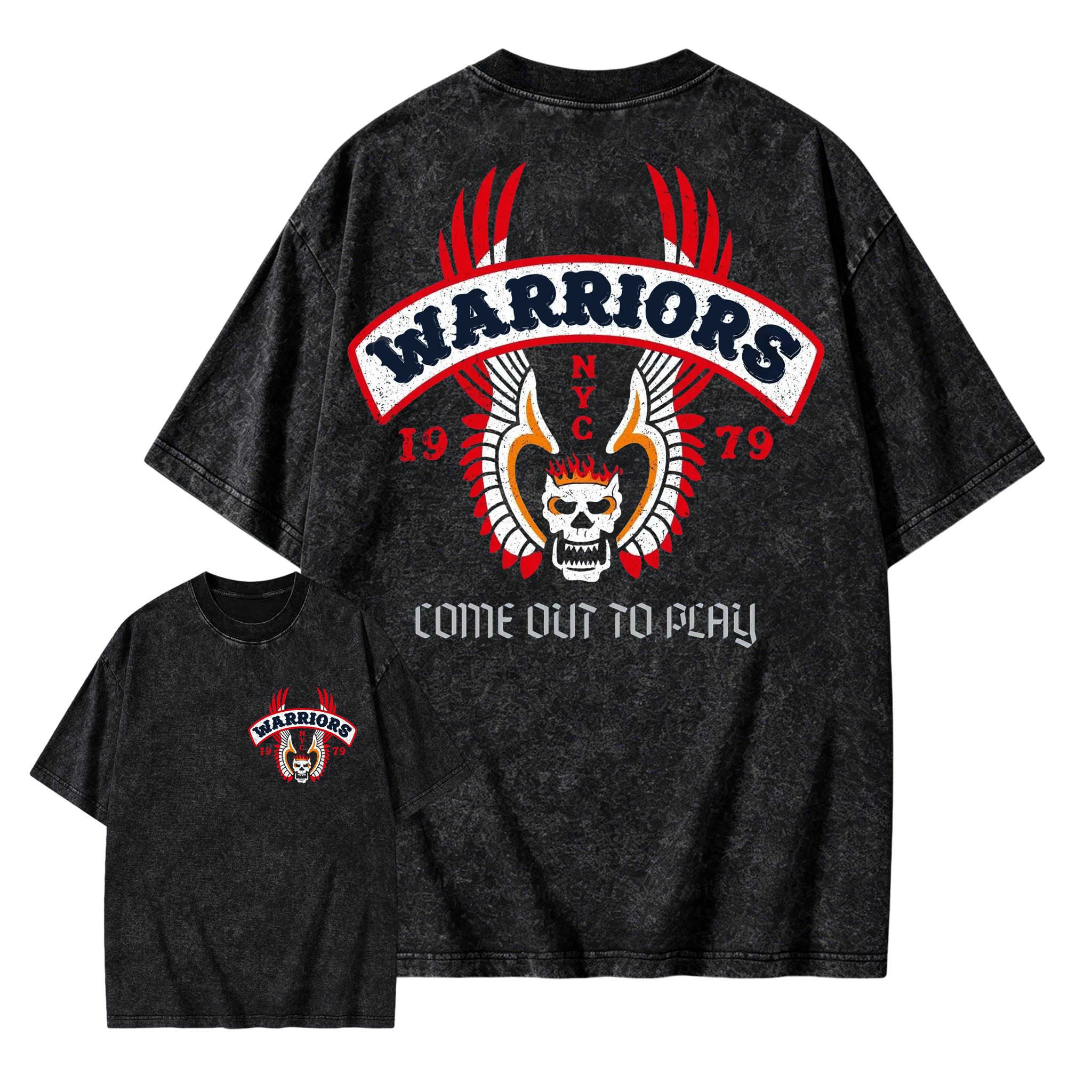 The Warriors "Come Out To Play" 1979 Retro Movie Washed T-shirt