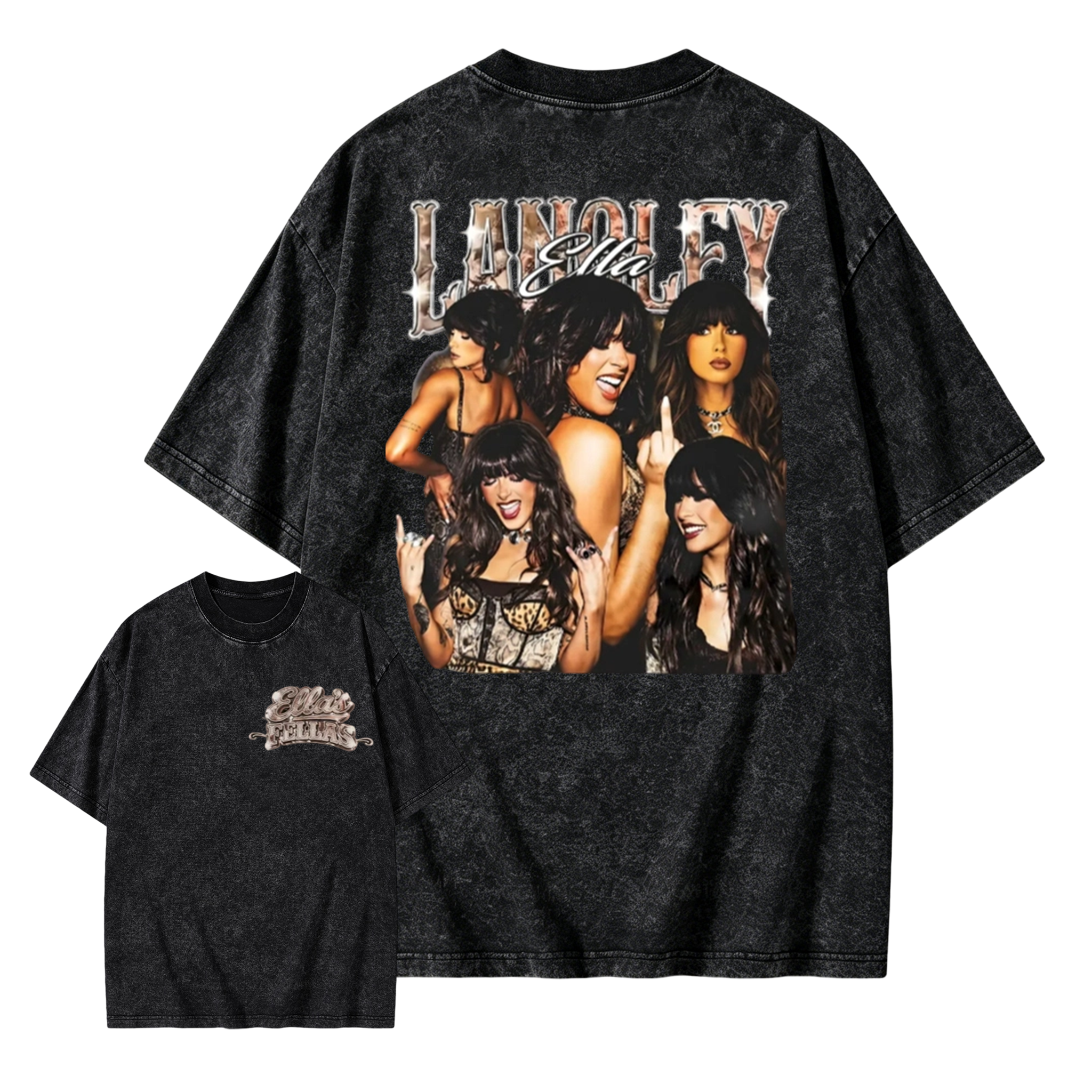 Vintage Ella Langley Washed T-Shirt Retro 90s Country Music Graphic Tee