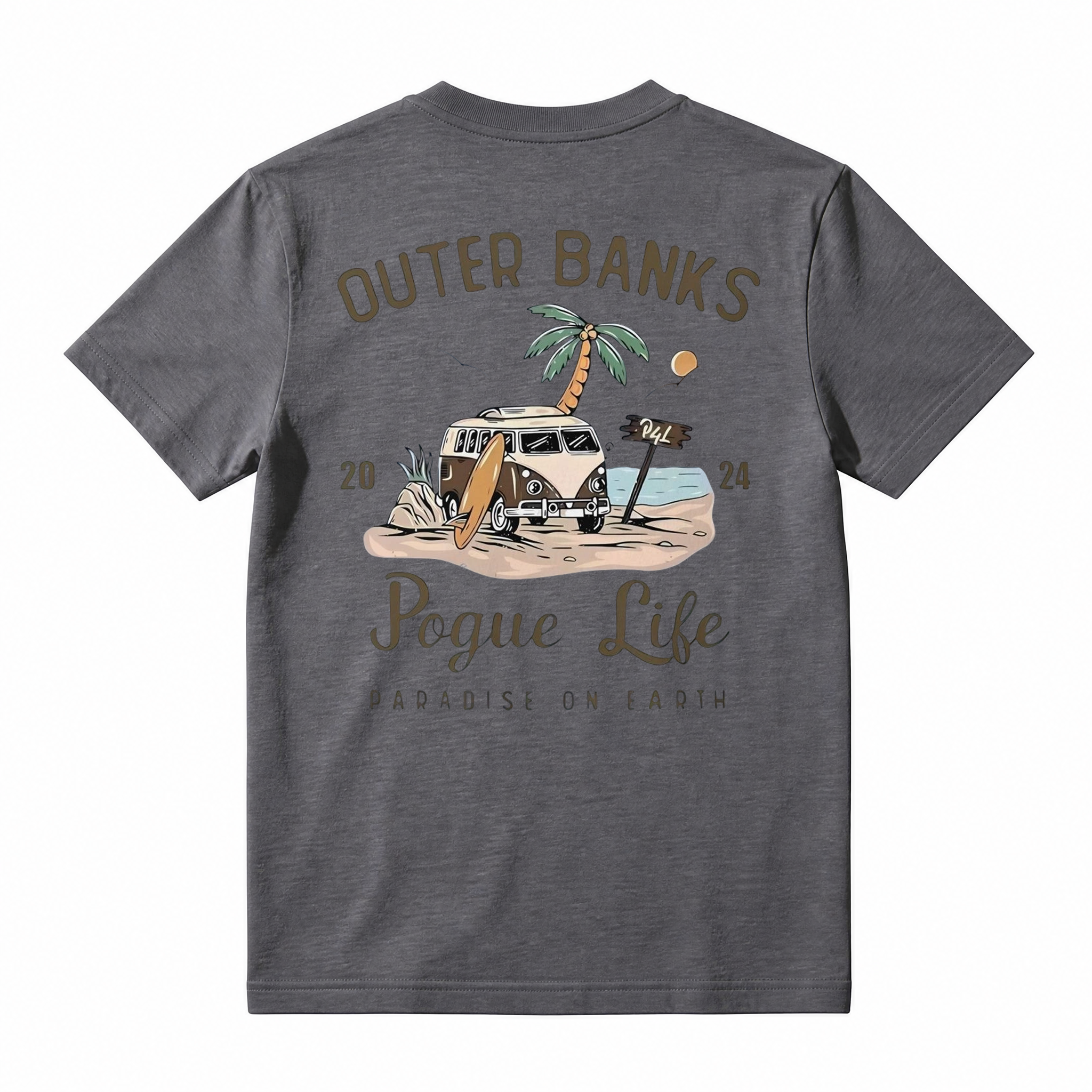 Outer Banks Pogue Life Graphic Tee Paradise on Earth Beach T-Shirt