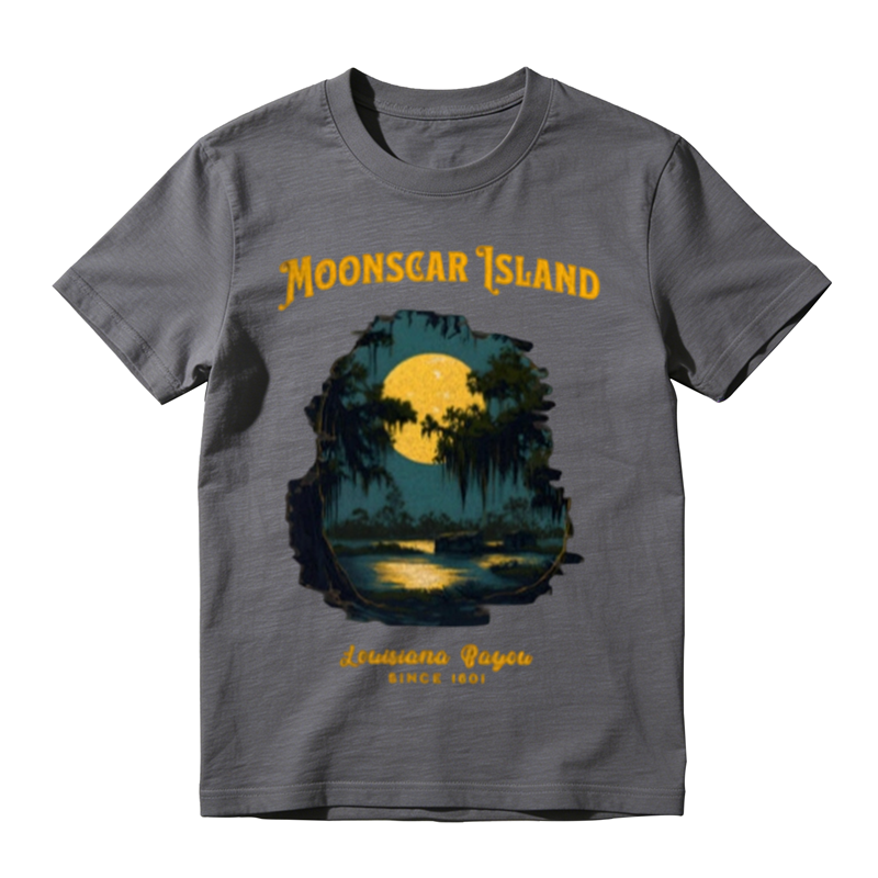 Moonscar Island Louisiana Bayou Vintage Graphic T-Shirt