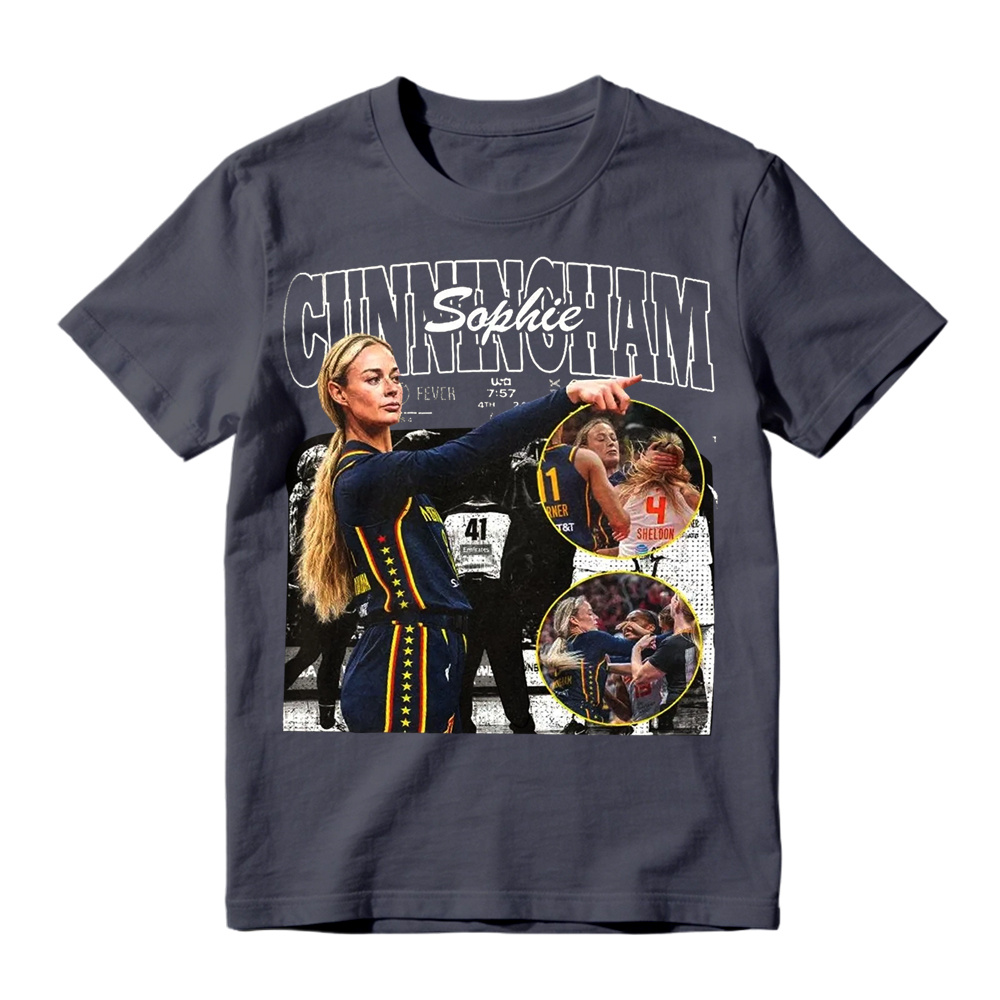 Sophie Cunningham Pointing Meme Retro Graphic T-Shirt