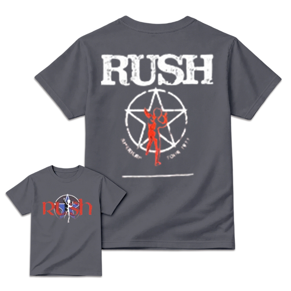 Classic Rock Starman Logo T-Shirt - Vintage Retro Double Sided Concert Graphic Tee