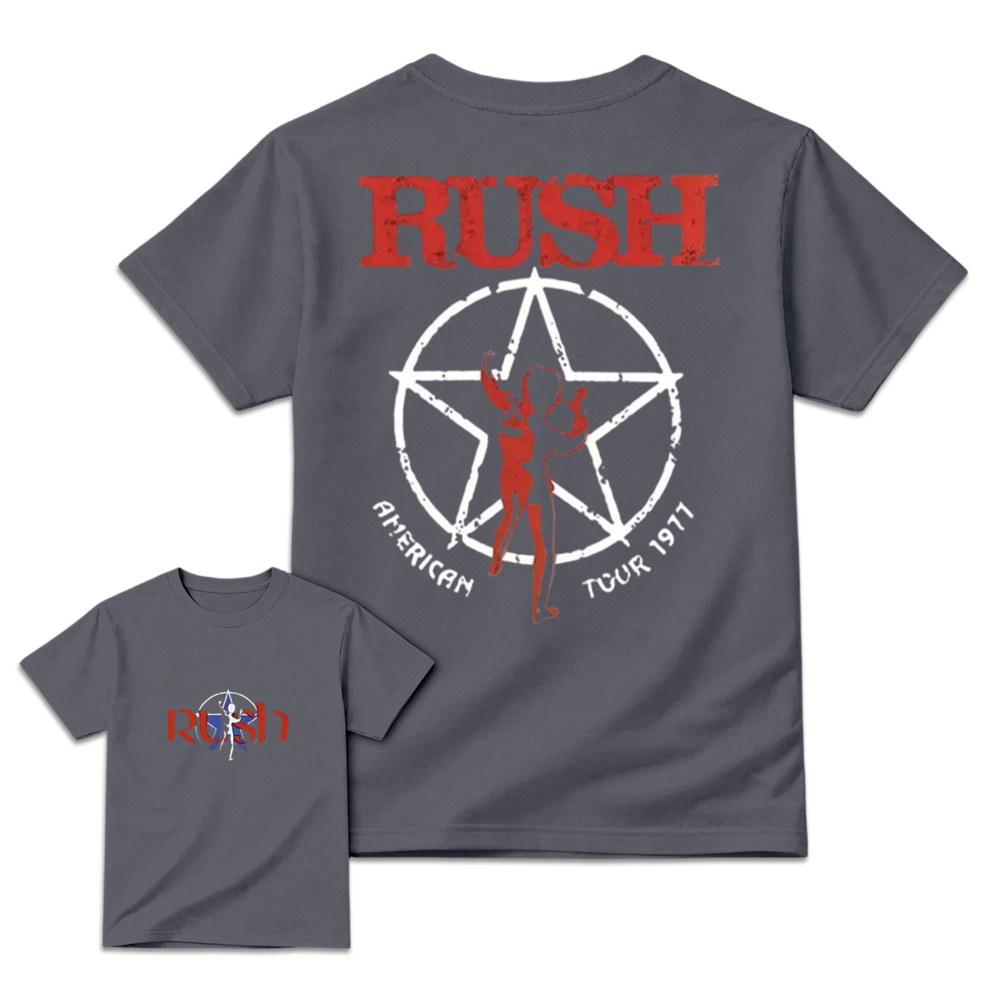 Classic Rock Starman Logo T-Shirt - Vintage Retro Double Sided Concert Graphic Tee