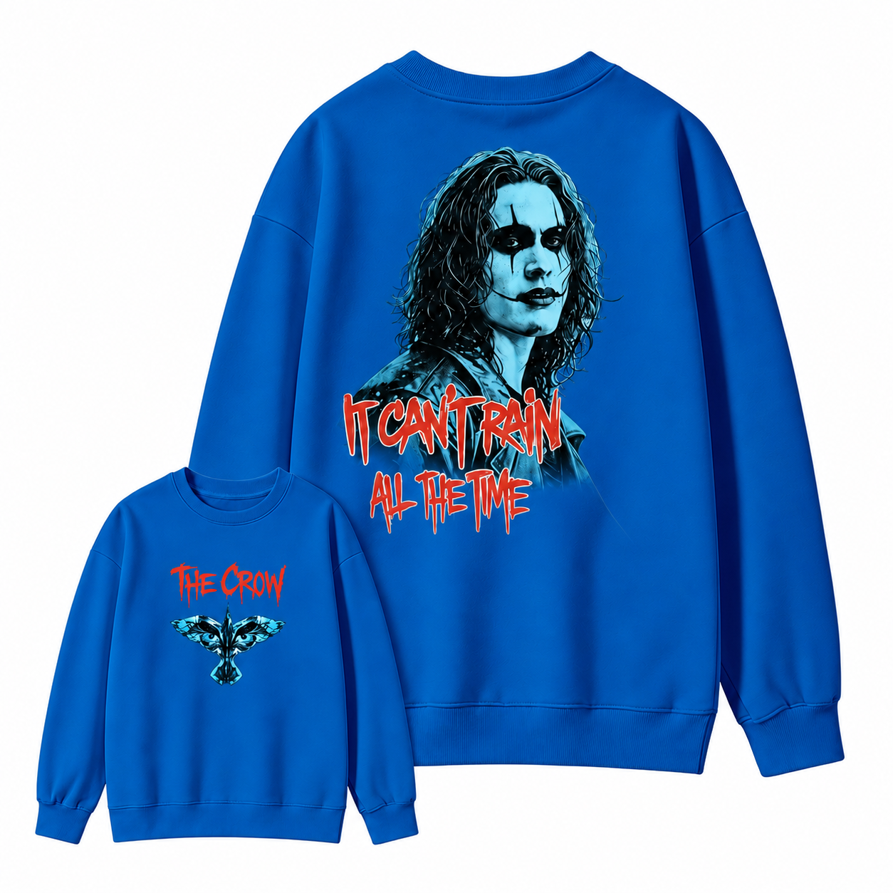 The Crow "It Can't Rain All The Time" Aesthetic Gothic Graphic Sweatshirt