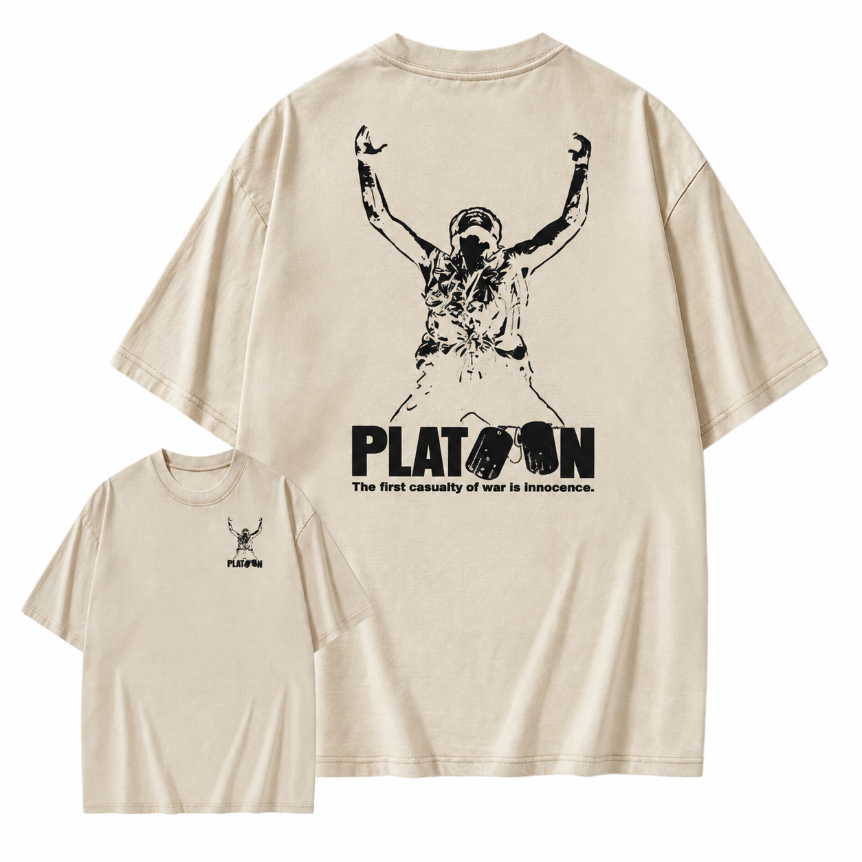 Platoon "First Casualty of War" Classic Graphic Washed T-shirt 