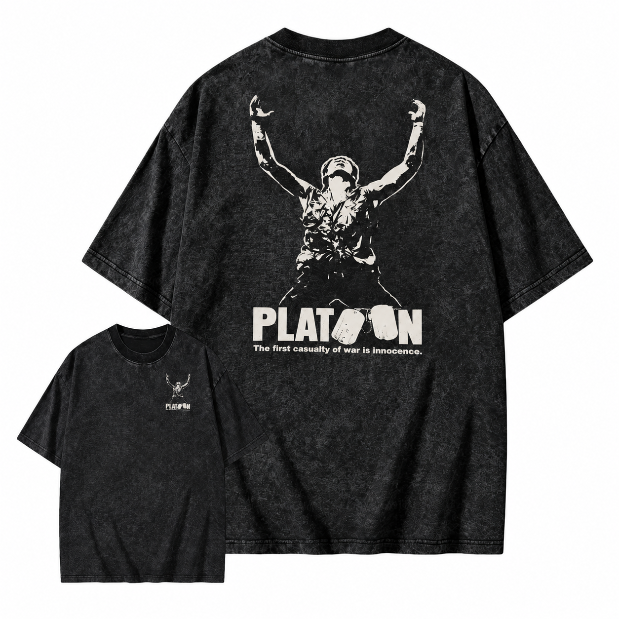 Platoon "First Casualty of War" Classic Graphic Washed T-shirt 