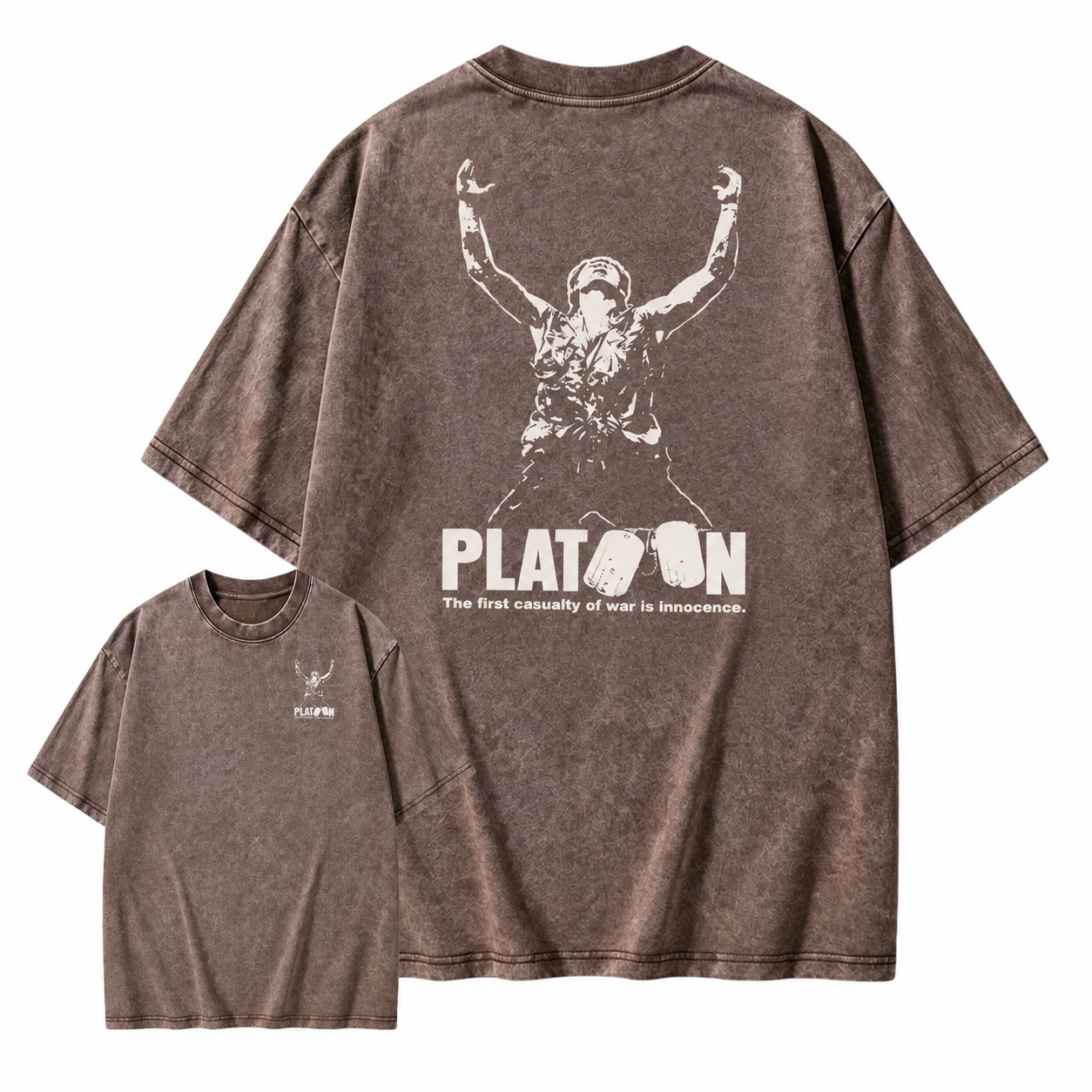 Platoon "First Casualty of War" Classic Graphic Washed T-shirt 