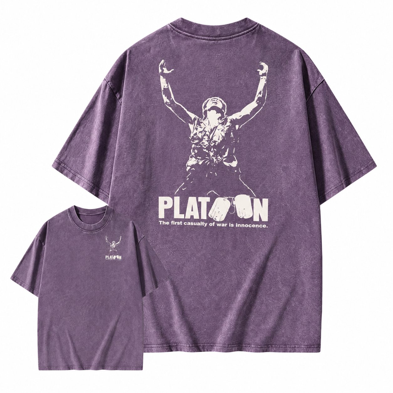 Platoon "First Casualty of War" Classic Graphic Washed T-shirt 