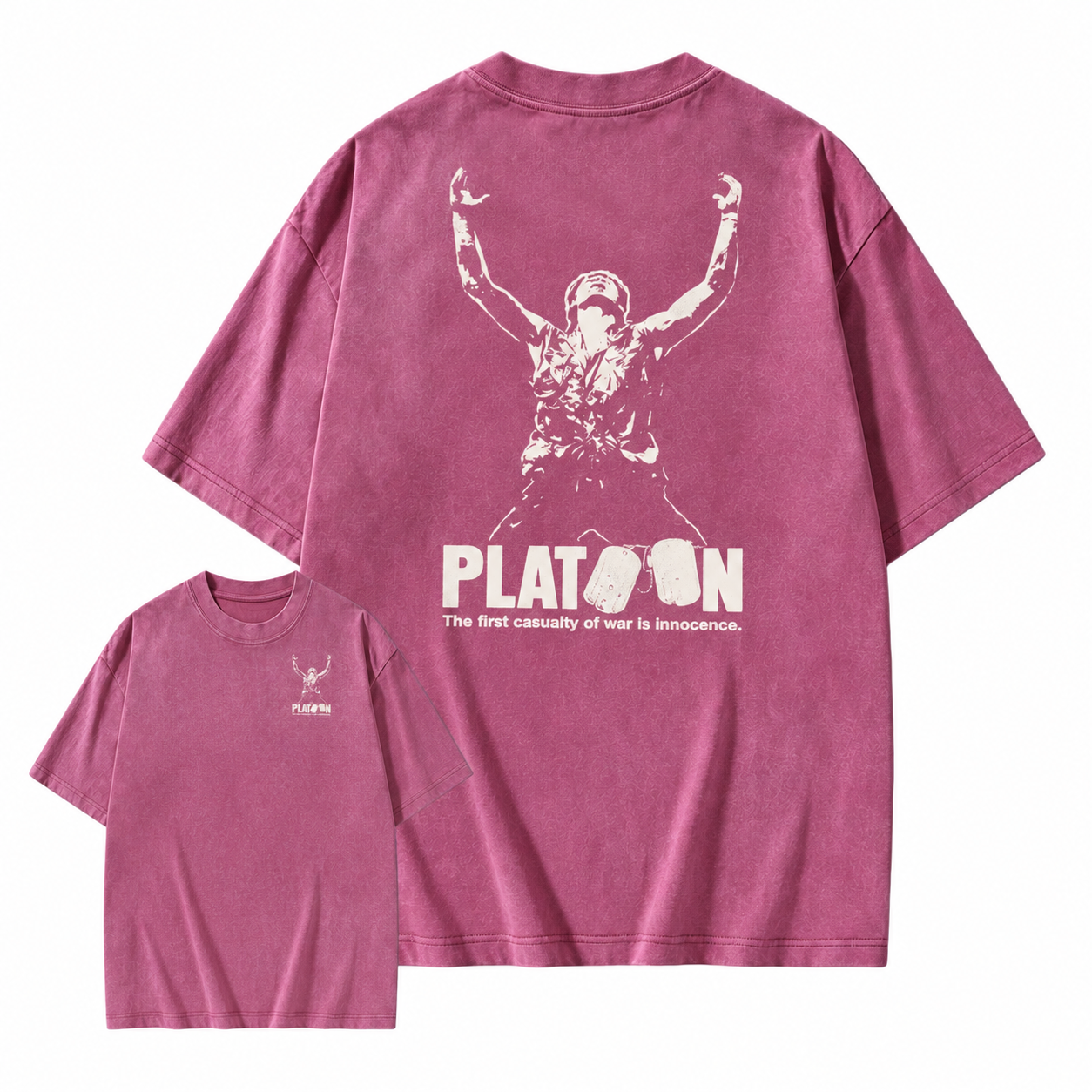 Platoon "First Casualty of War" Classic Graphic Washed T-shirt 