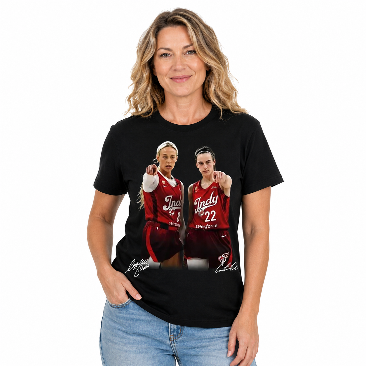 Indiana Fever Basketball Duo Graphic T Shirt