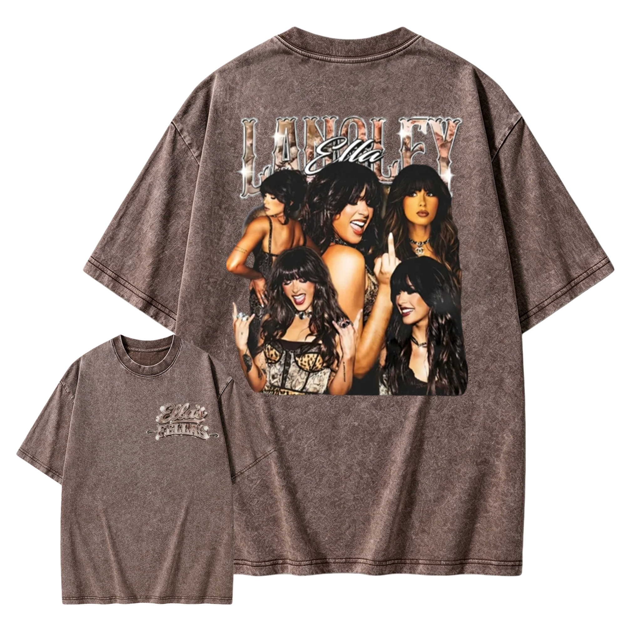 Vintage Ella Langley Washed T-Shirt Retro 90s Country Music Graphic Tee