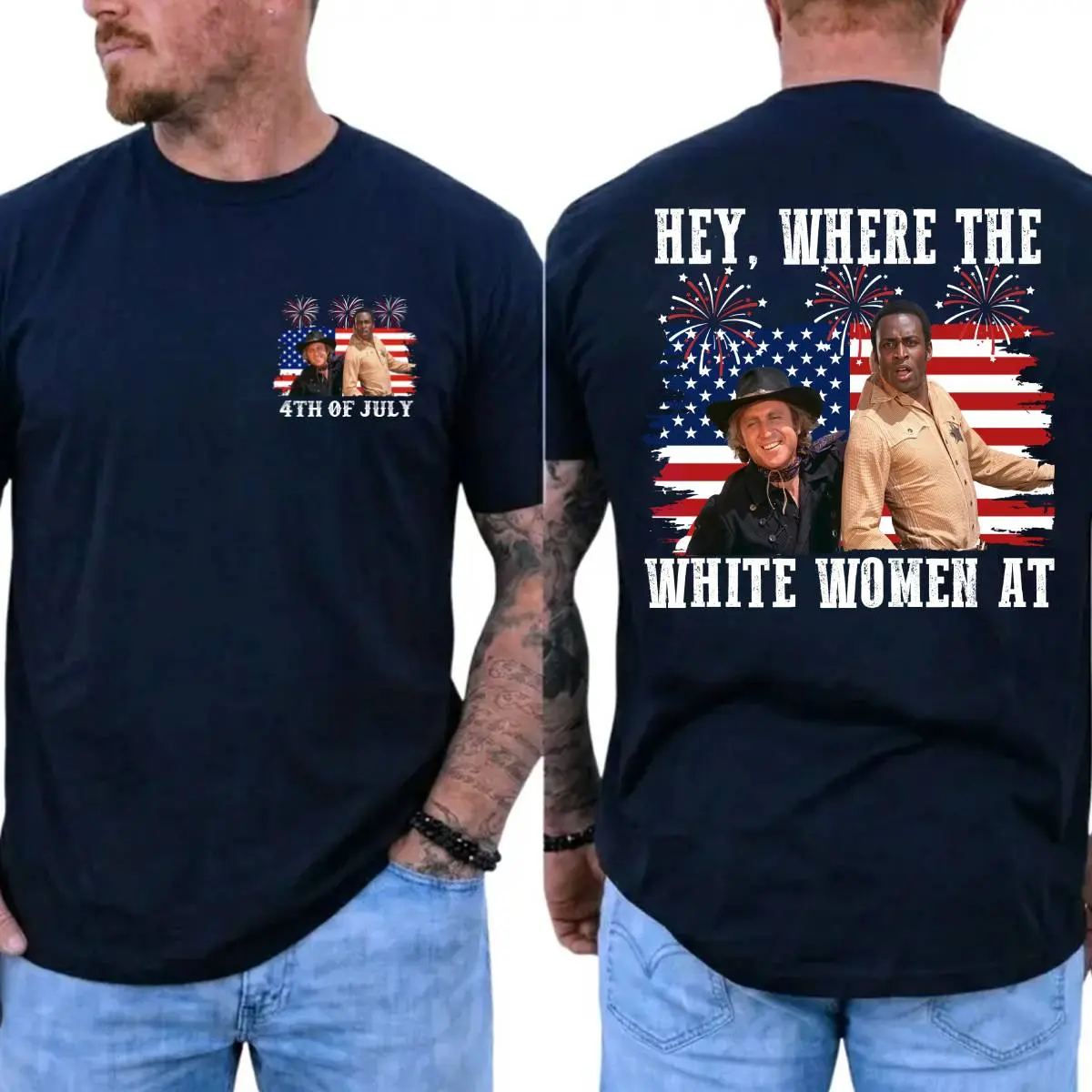 Hey Where The White Women At 4th Of July Shirt