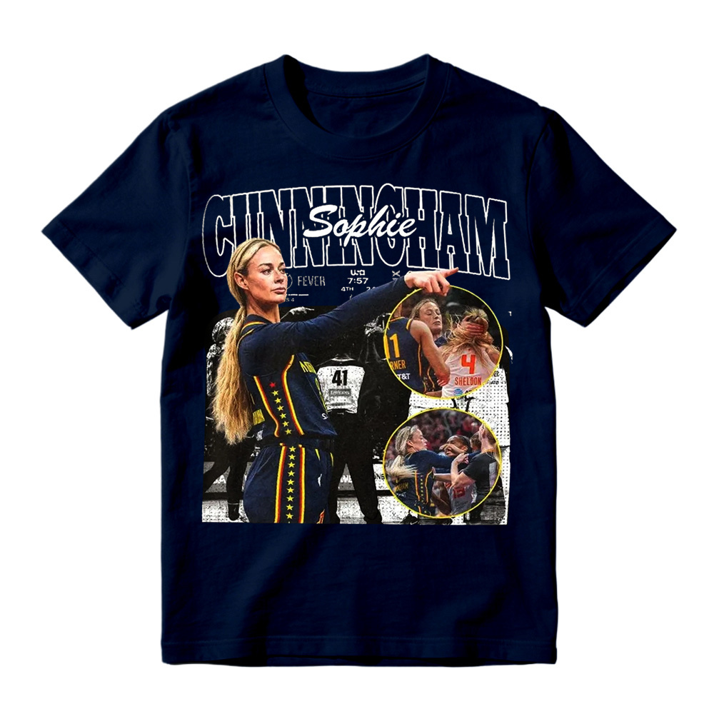 Sophie Cunningham Pointing Meme Retro Graphic T-Shirt