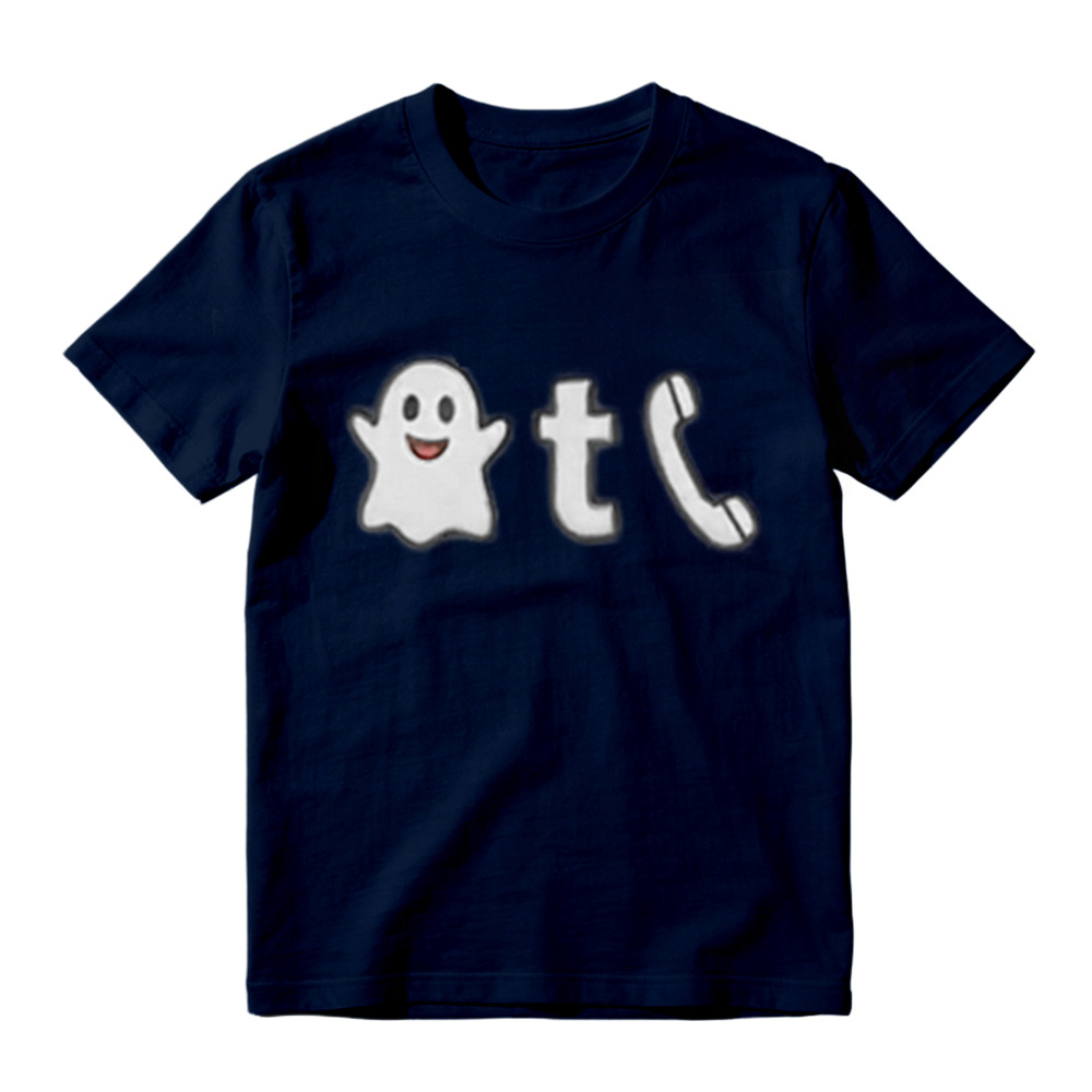 Funny Ghosted Meme Print T-Shirt, Creative Casual Graphic T-Shirt