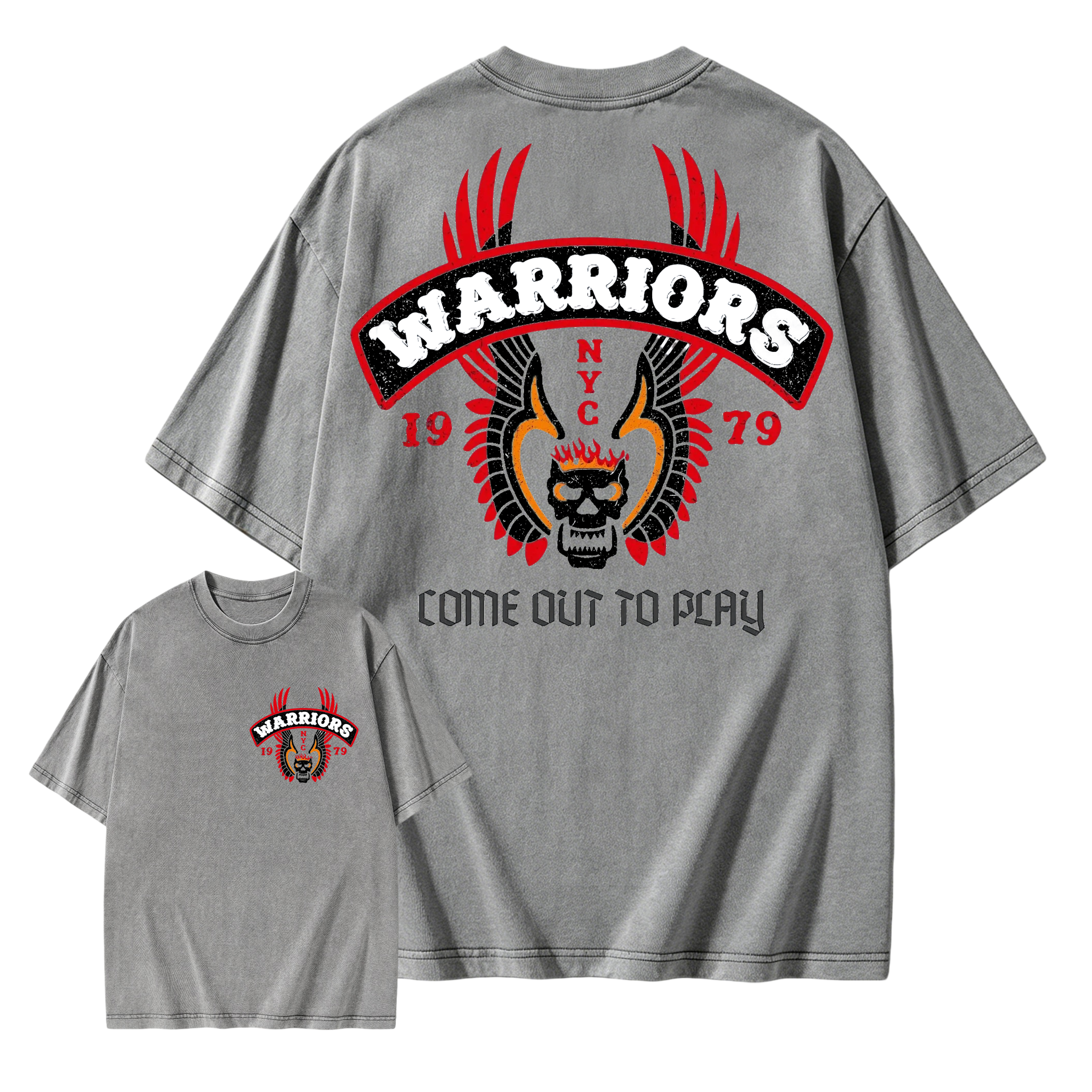 The Warriors "Come Out To Play" 1979 Retro Movie Washed T-shirt