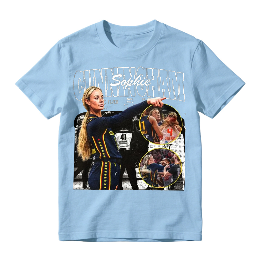 Sophie Cunningham Pointing Meme Retro Graphic T-Shirt