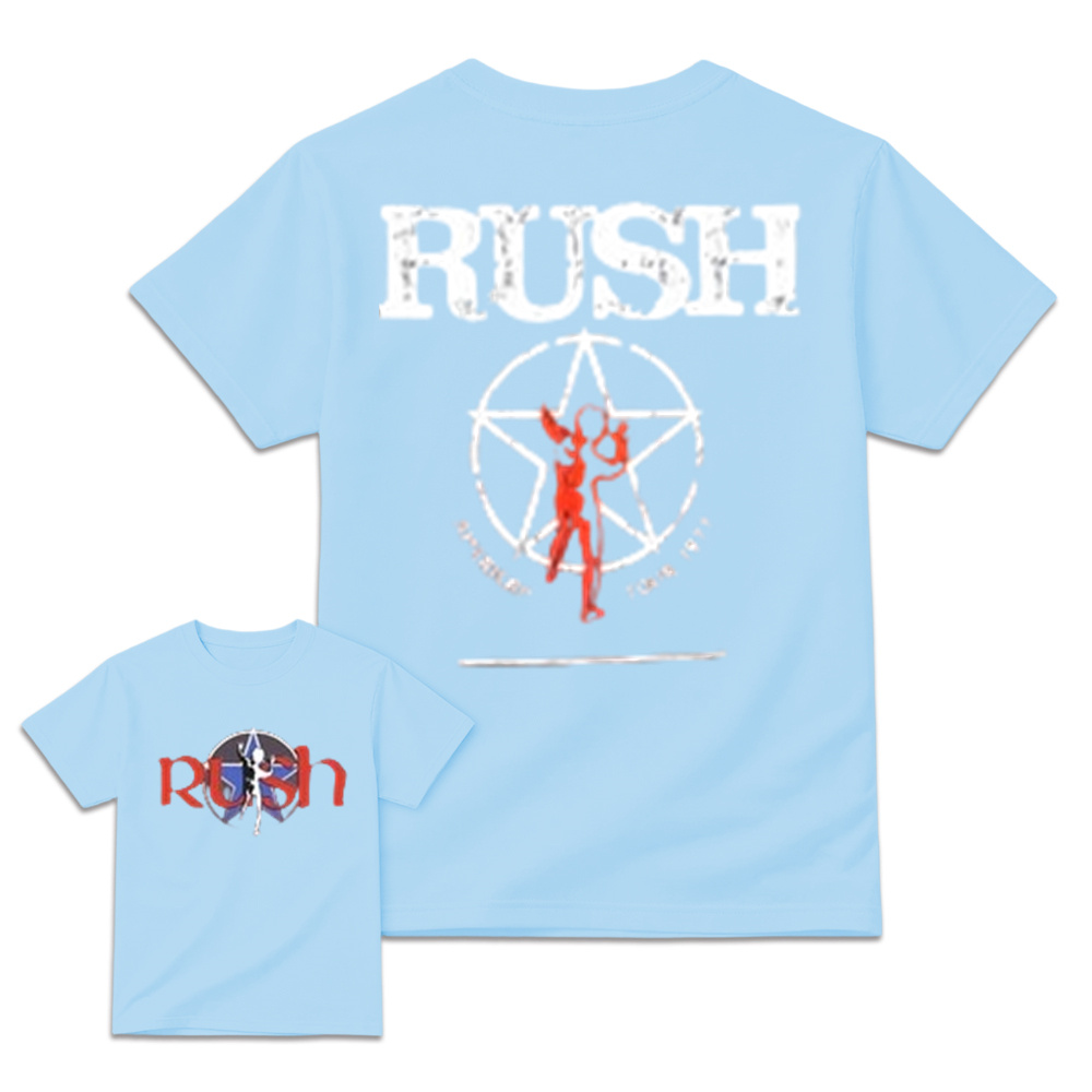 Classic Rock Starman Logo T-Shirt - Vintage Retro Double Sided Concert Graphic Tee