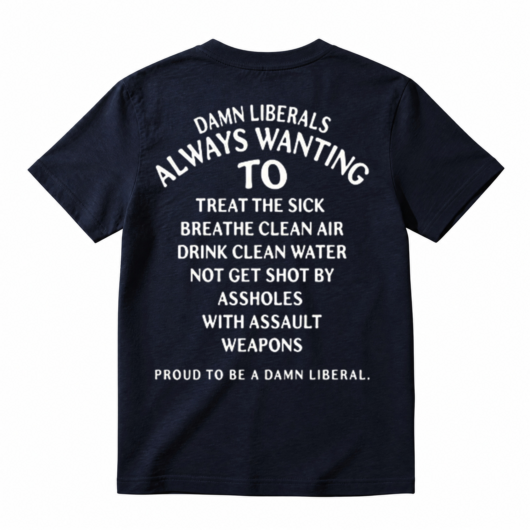 Damn Liberals Always Wanting Political Sarcasm Graphic T-Shirt