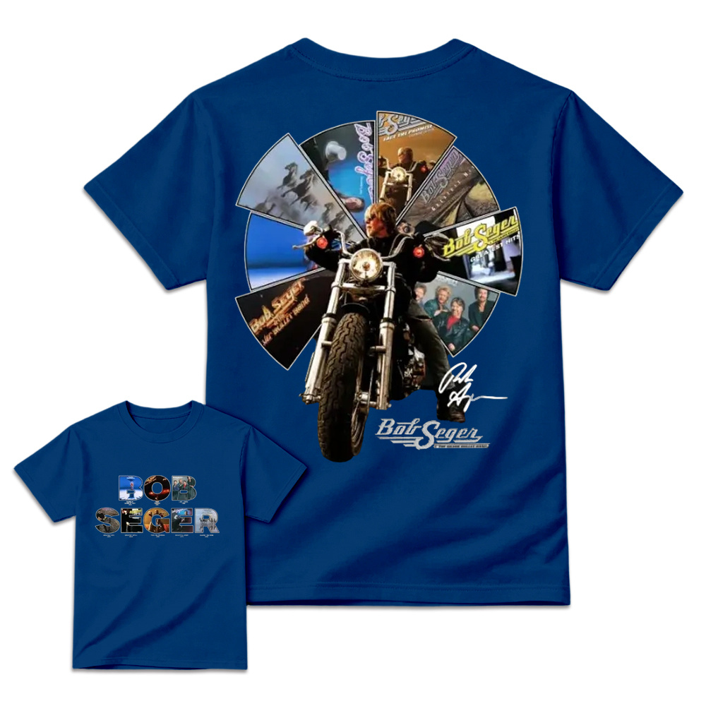Bob Seger Roll Me Away Motorcycle Rock Band Fans Vintage Graphic T Shirt