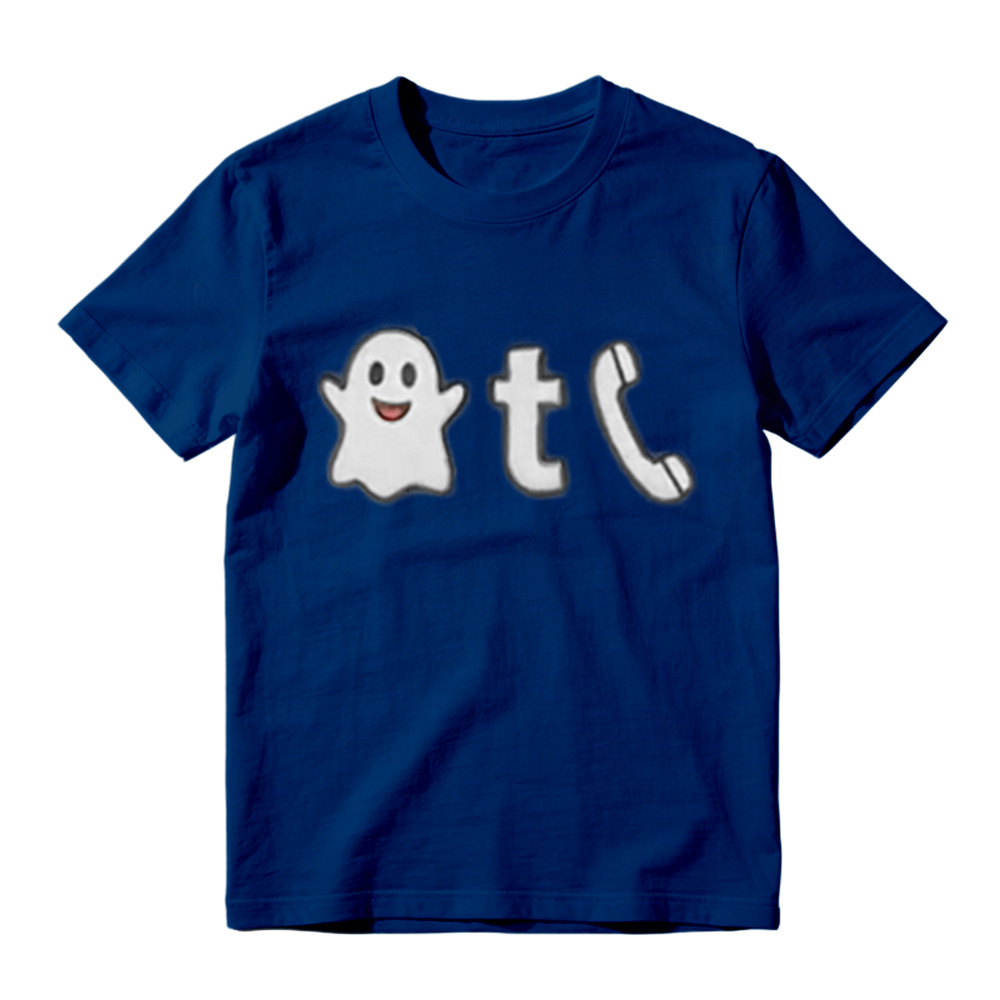 Funny Ghosted Meme Print T-Shirt, Creative Casual Graphic T-Shirt