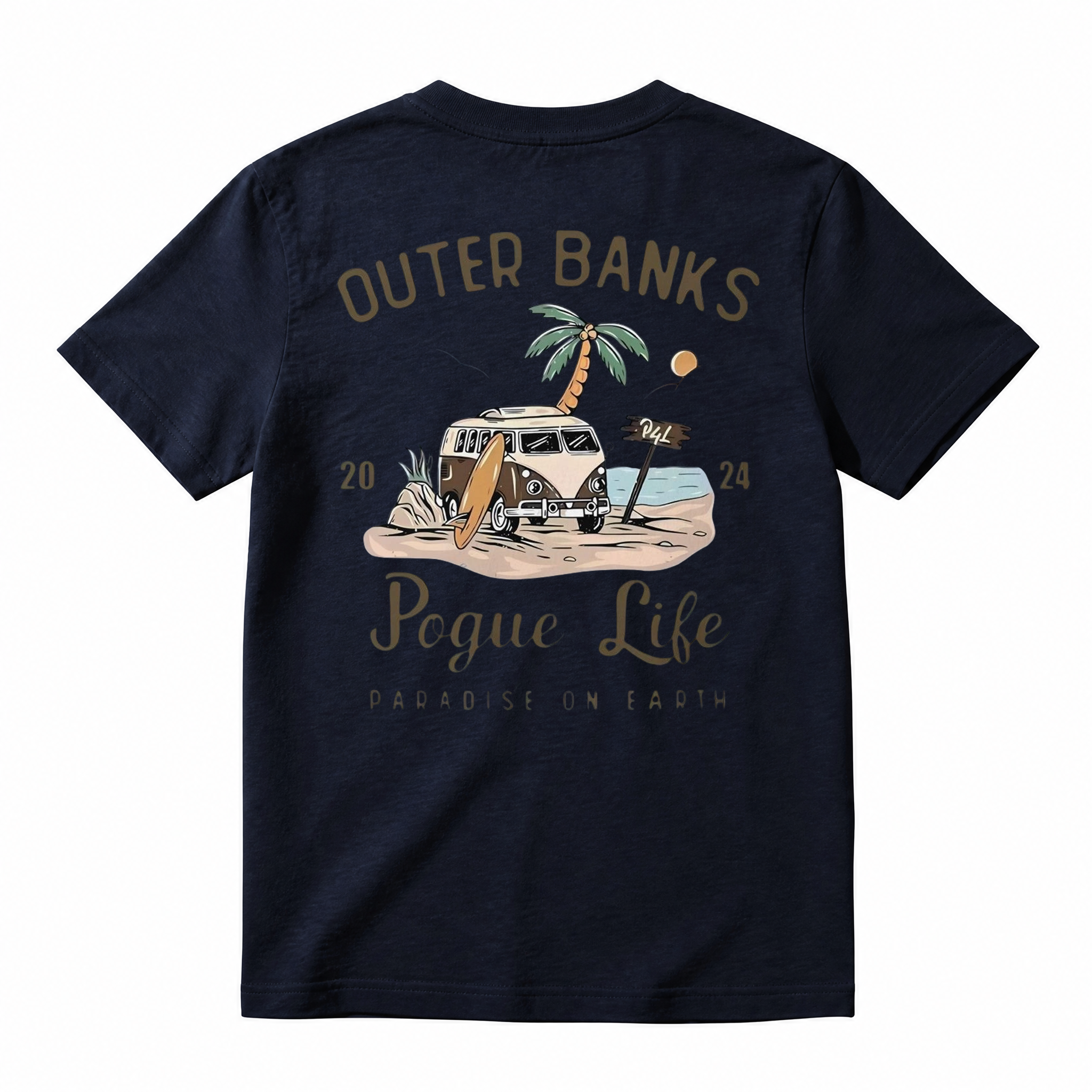 Outer Banks Pogue Life Graphic Tee Paradise on Earth Beach T-Shirt