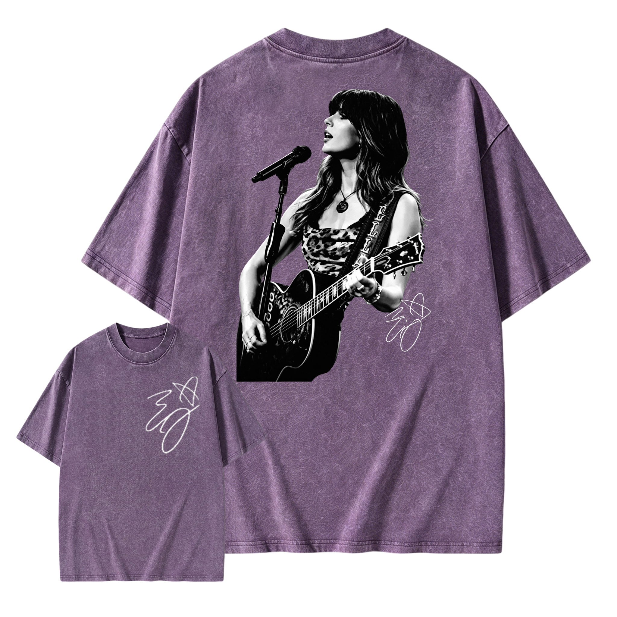Ella Langley Graphic Print Oversized T-Shirt