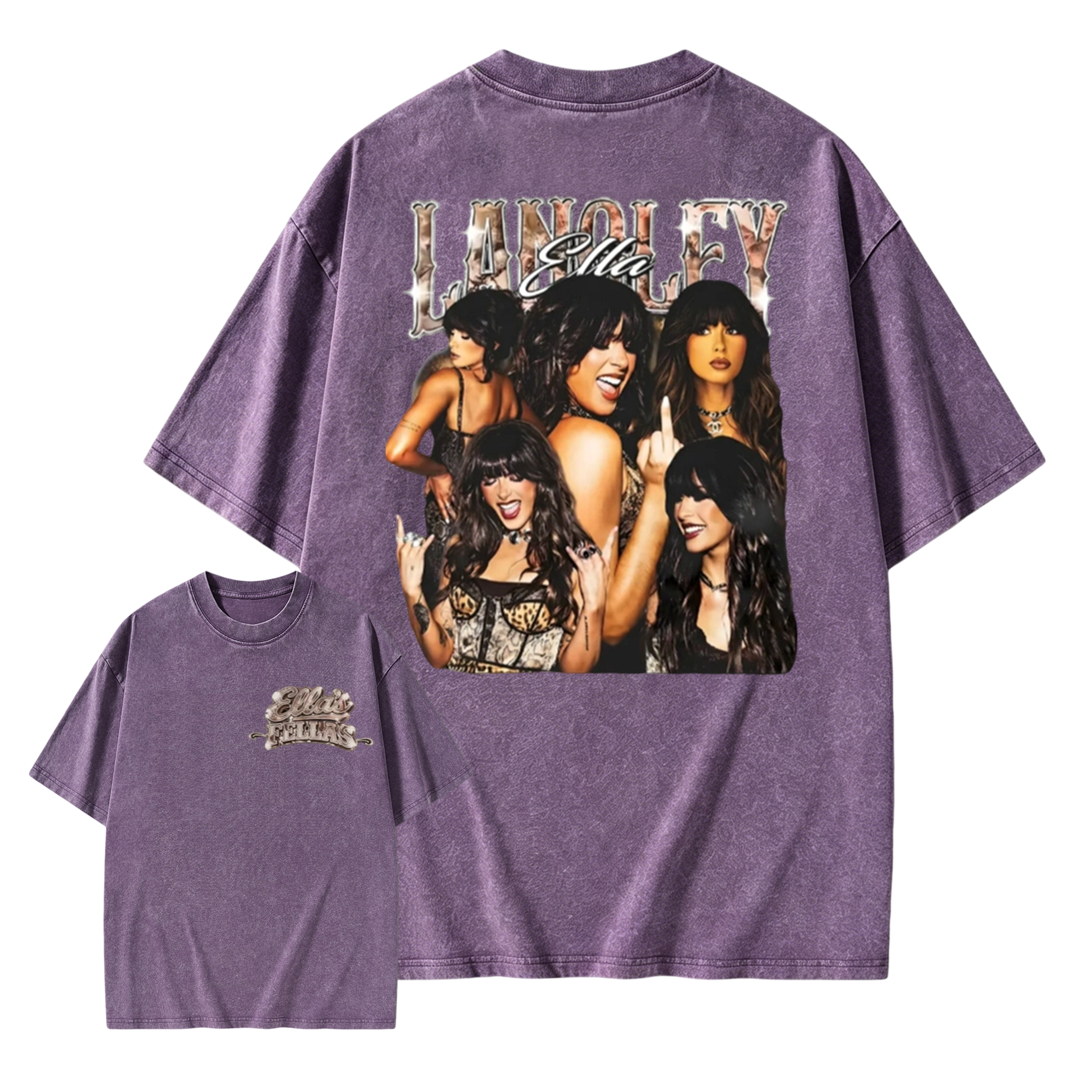 Vintage Ella Langley Washed T-Shirt Retro 90s Country Music Graphic Tee