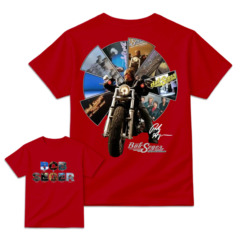Bob Seger Roll Me Away Motorcycle Rock Band Fans Vintage Graphic T Shirt
