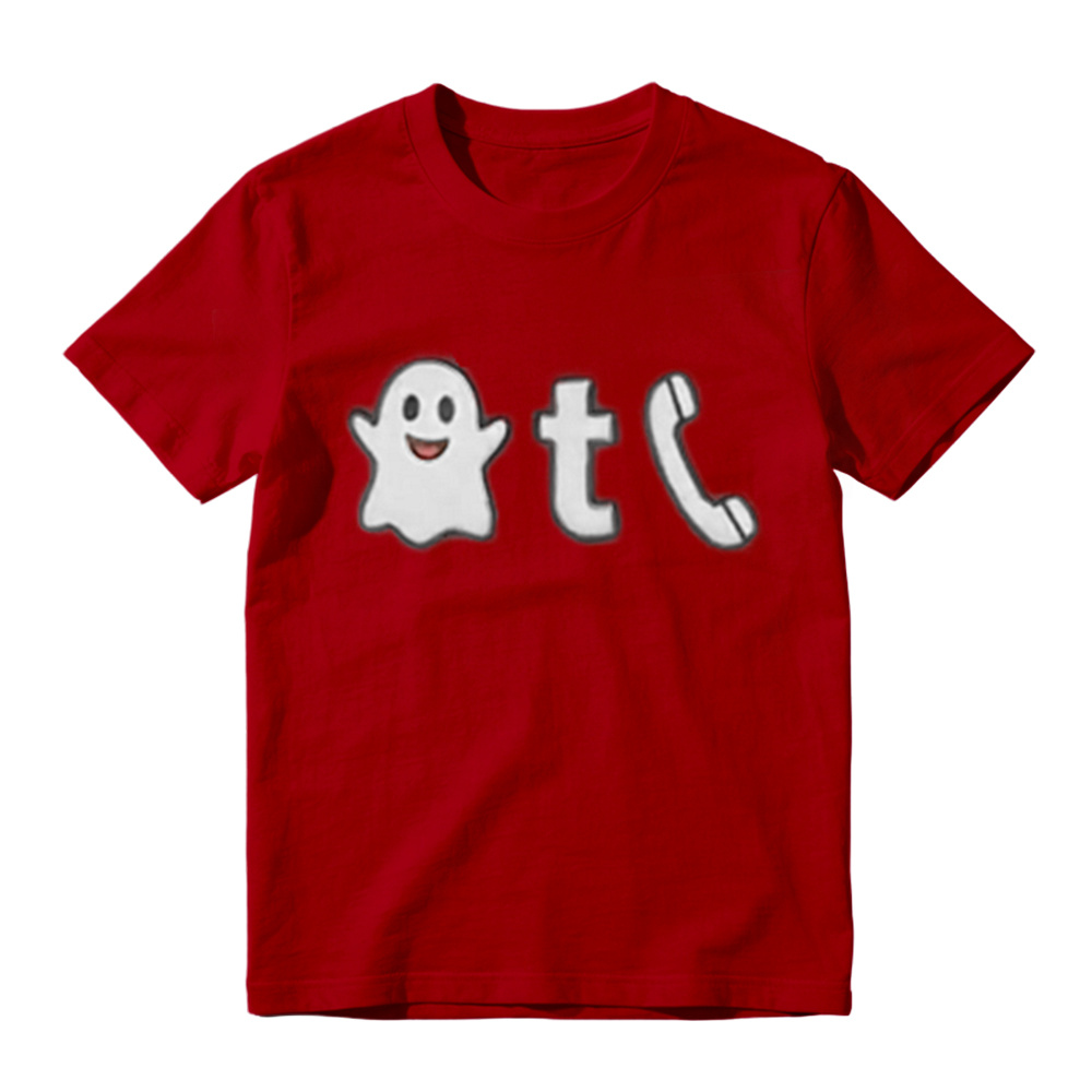 Funny Ghosted Meme Print T-Shirt, Creative Casual Graphic T-Shirt